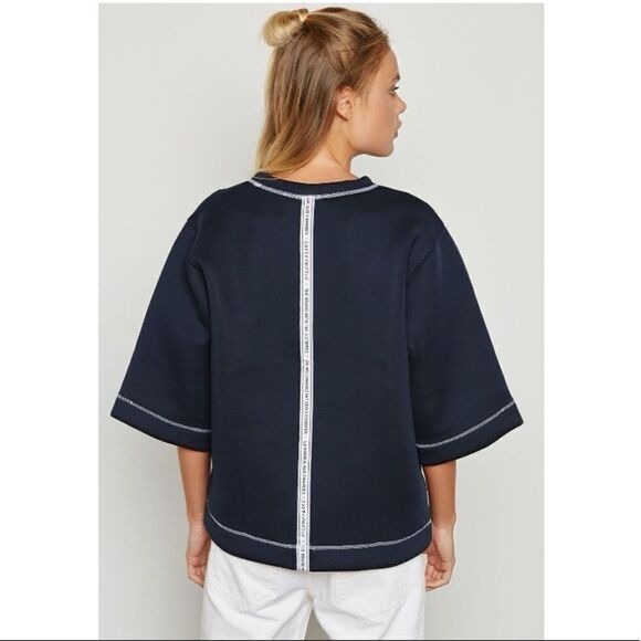 ADIDAS oRIGINALS-Dark navy trefoil sweatshirt - Picture 2 of 8